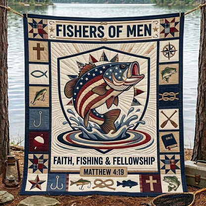 Fishermen Faith Quilted Blanket GDTONTD1195
