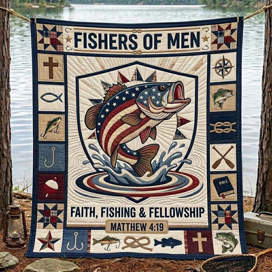 Fishermen Faith Quilted Blanket GDTONTD1195