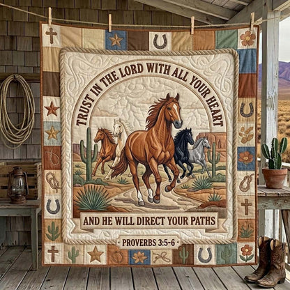 Desert Trust Horse Quilted Blanket GDTONTD1200