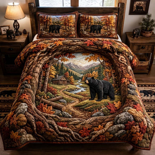 Bear Valley Lodge 3-Piece Quilted Bedding Set GDTONTD1256