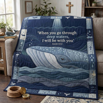 Midnight Whale Promise Quilted Blanket GDTONTD1283