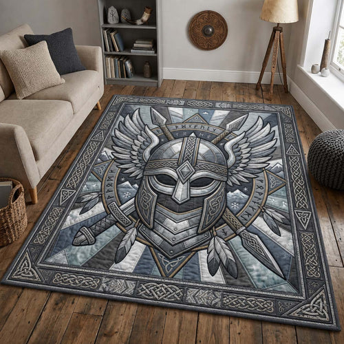 Viking Helmet Shield Area Rug GDTONTD1305