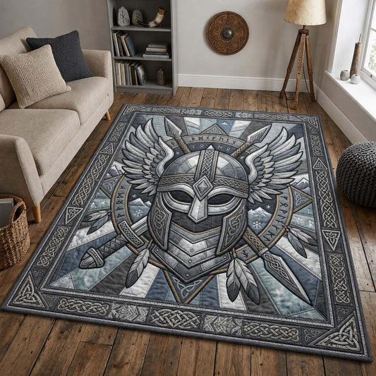 Viking Helmet Shield Area Rug GDTONTD1305
