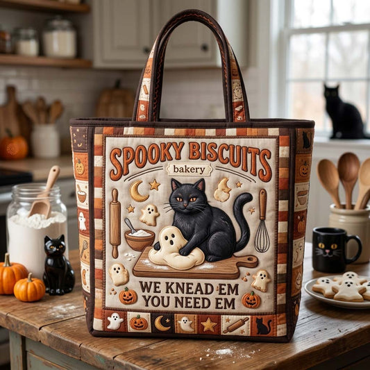Spooky Biscuit Tote Quilted Tote Bag GDTONTD1341