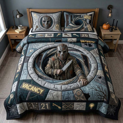 Vortex Motel 3-Piece Quilted Bedding Set GDTONTD1384