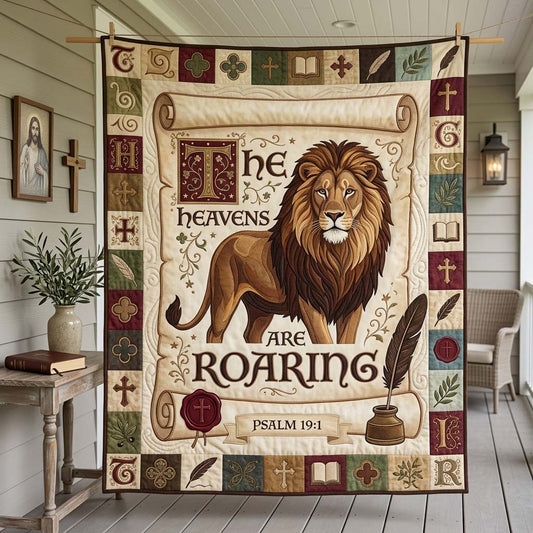 Scripture Lion Quilted Blanket GDTONTD1468