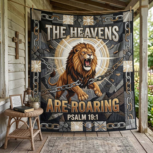 Broken Chain Roar Quilted Blanket GDTONTD1469
