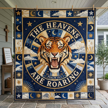 Celestial Tiger Roar Quilted Blanket GDTONTD1470