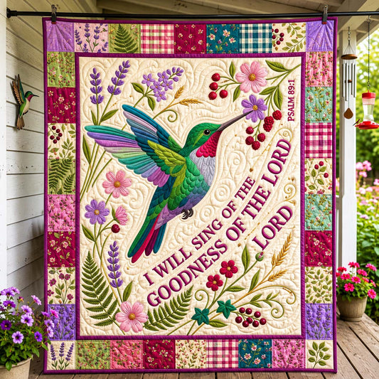Garden Songbird Quilted Blanket GDTONTD1477