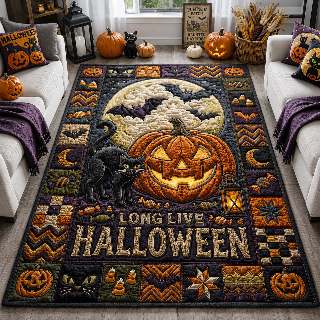 Long Live Halloween Area Rug GDTONTD1494