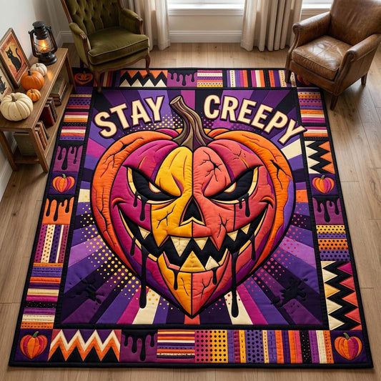 Stay Creepy Pumpkin Area Rug GDTONTD1500
