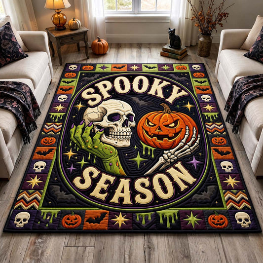 Spooky Season Skull Area Rug GDTONTD1503