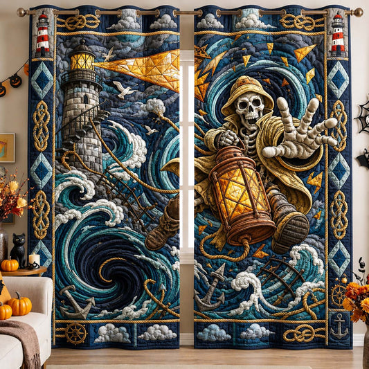 Lighthouse Vortex Quilted Curtains GDTONTD1580