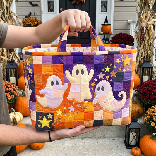 Spooky Star Friends Quilted Storage Basket GDTONTD1605