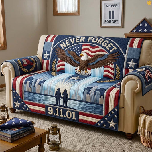 Eagle of Remembrance Qulited Sofa Cover GDTONTD1658