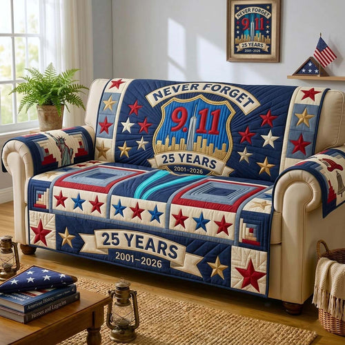Stars of Remembrance Qulited Sofa Cover GDTONTD1663