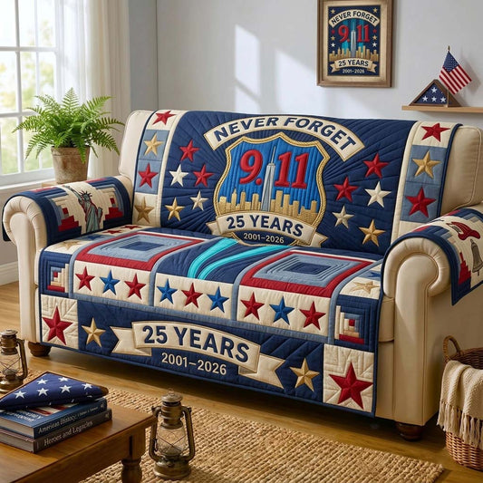 Stars of Remembrance Qulited Sofa Cover GDTONTD1663