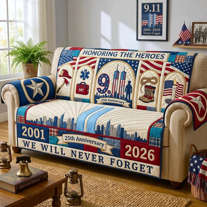 Honoring the Heroes Qulited Sofa Cover GDTONTD1664