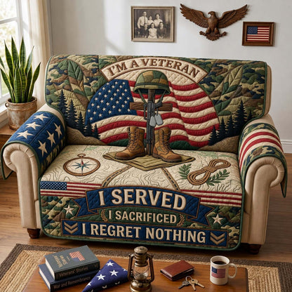 American Patriot Service Qulited Sofa Cover GDTONTD1668