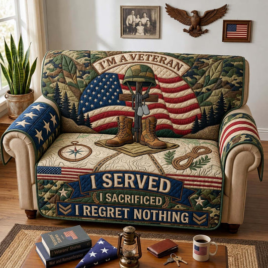 American Patriot Service Qulited Sofa Cover GDTONTD1668