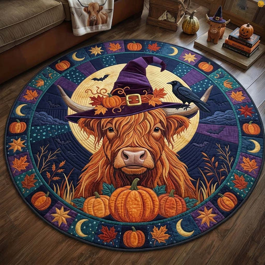 Moonlit Highland Witch Qulited Round Mat GDTONTD1679