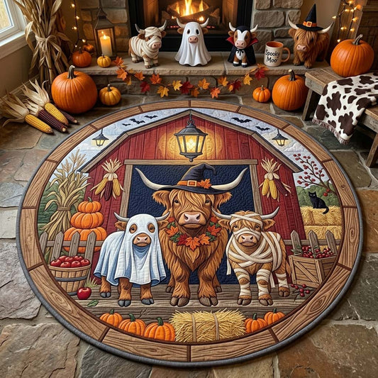 Lantern Barn Homecoming Qulited Round Mat GDTONTD1683