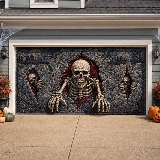 Three Graves Break Loose Garage Door Banner GDTONTD1742