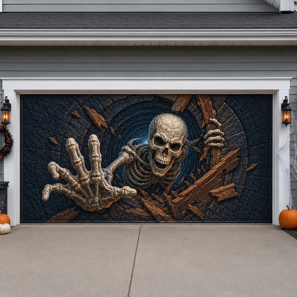Bone Tunnel Pursuit Garage Door Banner GDTONTD1745