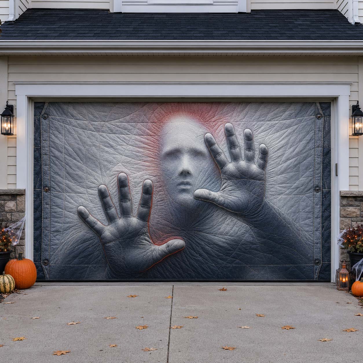 Frosted Membrane Breach Garage Door Banner GDTONTD1746