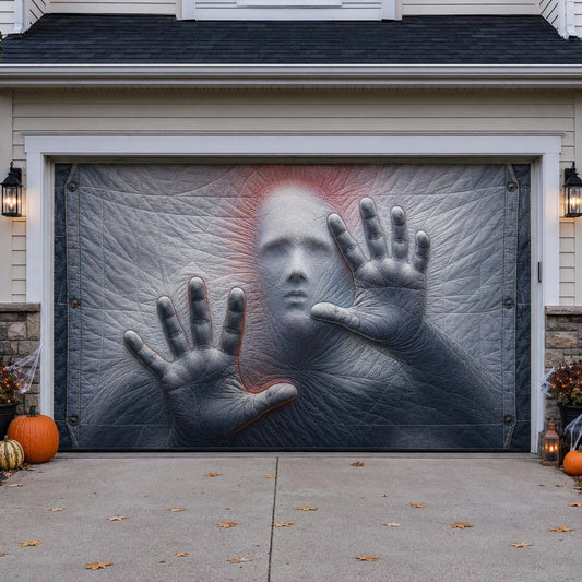 Frosted Membrane Breach Garage Door Banner GDTONTD1746