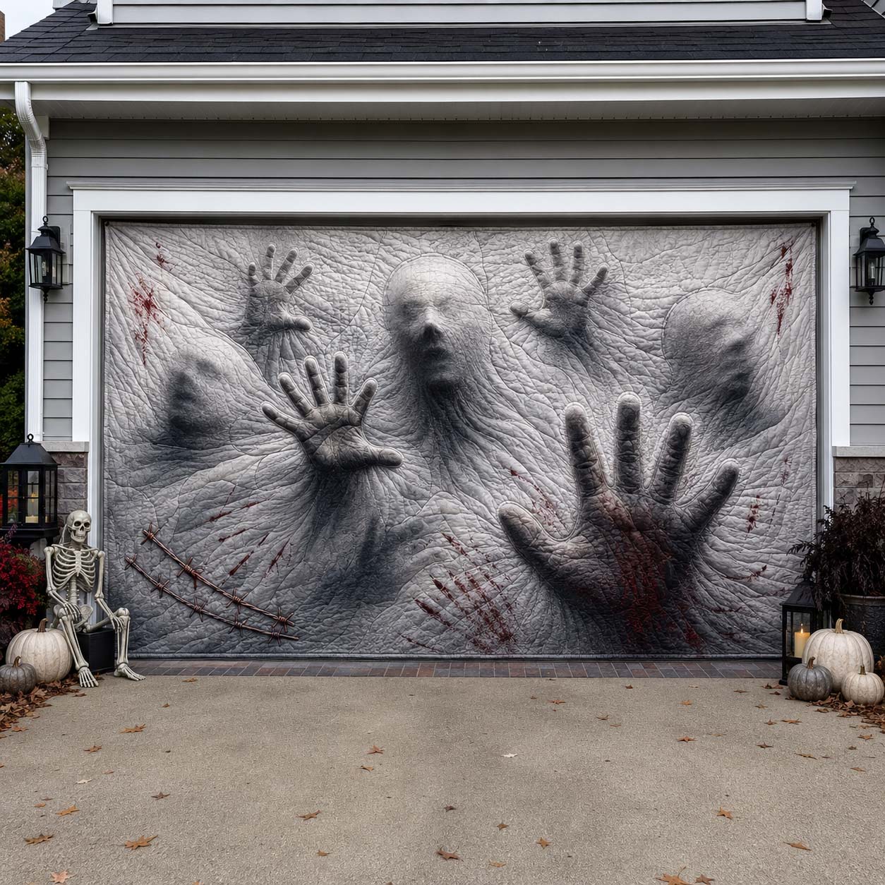 Veil of the Trapped Garage Door Banner GDTONTD1750