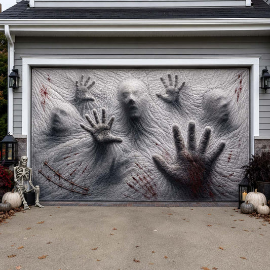 Veil of the Trapped Garage Door Banner GDTONTD1750