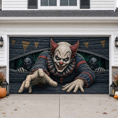 First Clown Out Garage Door Banner GDTONTD1755
