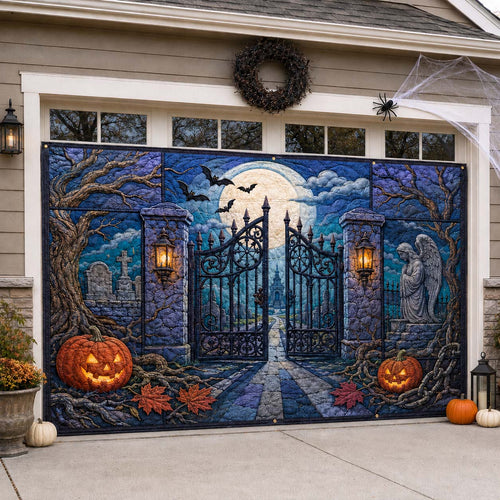 Midnight Cursed Carnival Gate Garage Door Banner GDTONTD1787