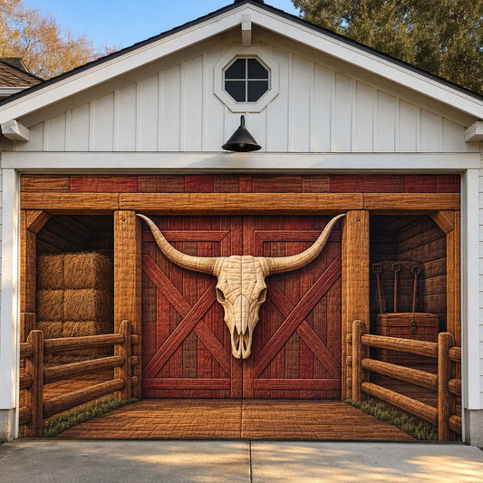 Golden Hour Cattle Barn Garage Door Banner GDTONTD1793