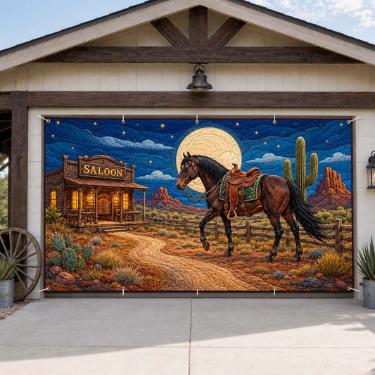 Moonlit Saloon Homecoming Garage Door Banner GDTONTD1796