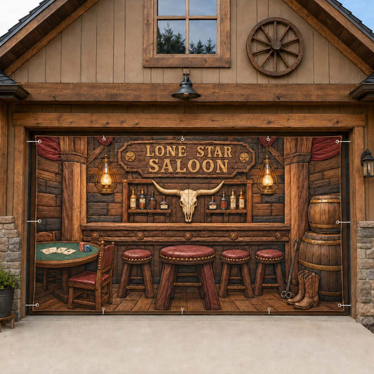 Lone Star Cattleman Saloon Garage Door Banner GDTONTD1797