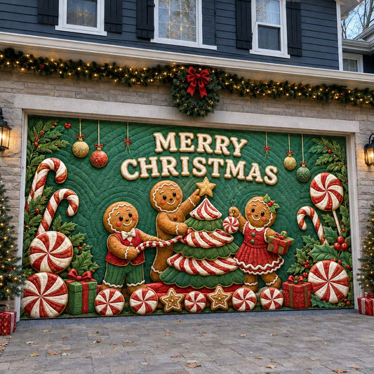 Peppermint Tree Family Celebration Garage Door Banner GDTONTD1801