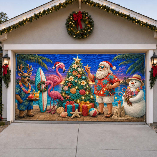 Palm Bay Christmas Gathering Garage Door Banner GDTONTD1803