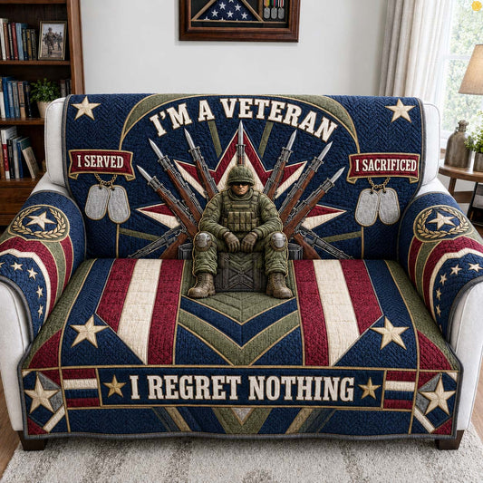 Veteran Iron Throne Oath Quilted Sofa Cover GDTONTD1805