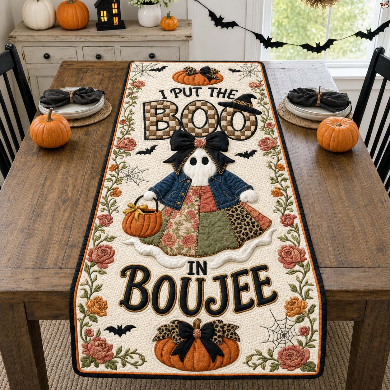 Patchwork Boujee Boo Quilted Table Runner GDTONTD1812