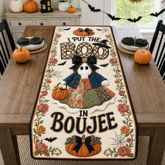 Patchwork Boujee Boo Quilted Table Runner GDTONTD1812