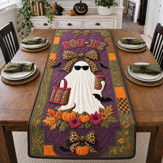 BOO JEE Fall Glam Quilted Table Runner GDTONTD1814