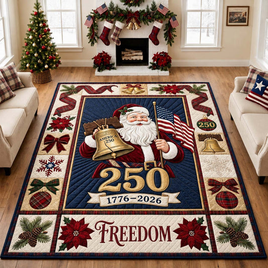 Santa 250th Christmas Area Rug GDTONTD1822