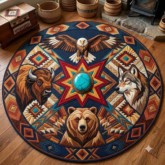Sunstone Guardian Star Quilted Round Mat GDTONTD1826