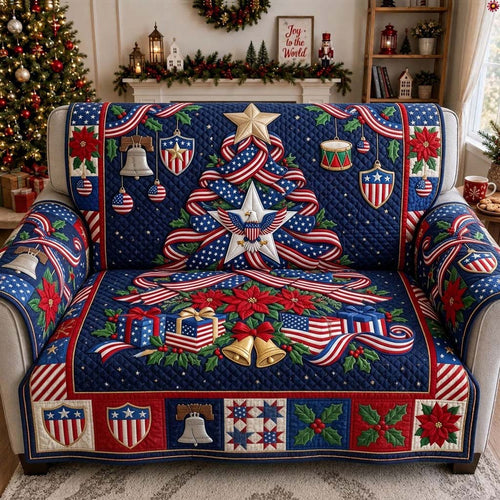 Liberty Ribbon Tree Quilted Sofa Cover GDTONTD1857