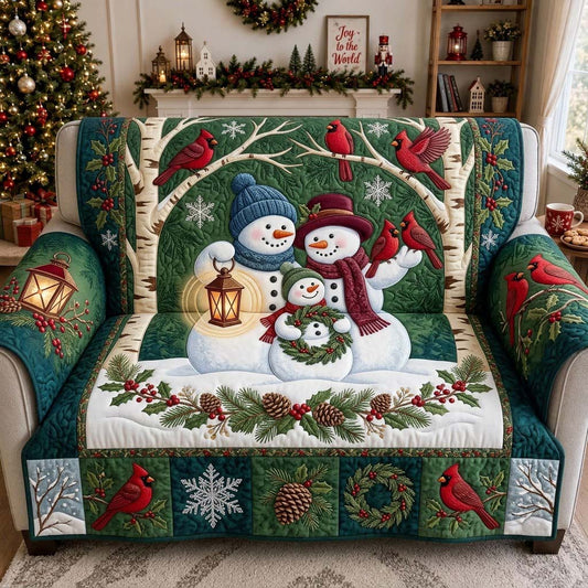 Cardinal Winter Gathering Quilted Sofa Cover GDTONTD1866