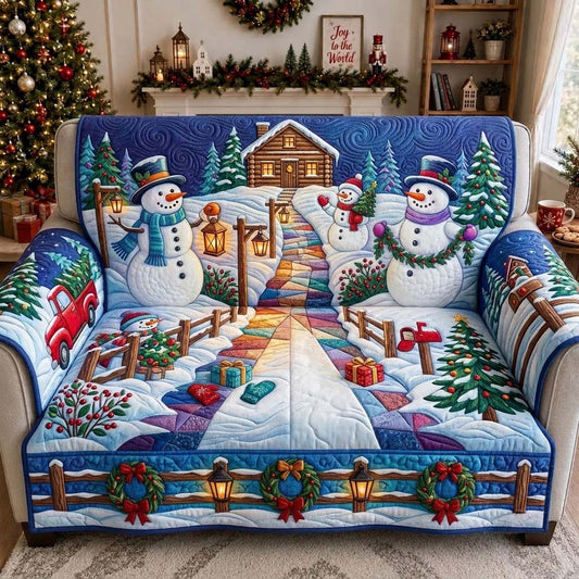 Evergreen Lantern Lane Quilted Sofa Cover GDTONTD1867