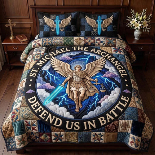 Celestial Judgment 3-Piece Quilted Bedding Set GDTONTD1872