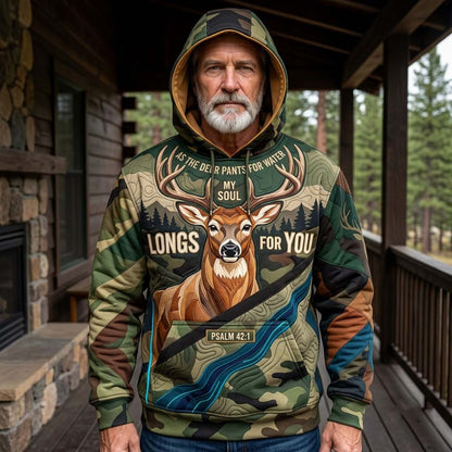 Camo Faith Buck Hoodie GDTONTD1925